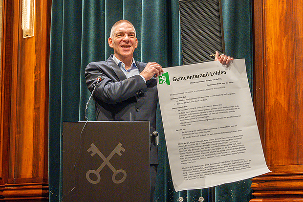 Antoine Theeuwen bedankt de ondersteuning