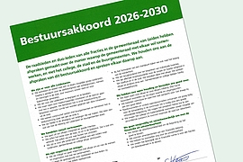Bestuursakkoord 2026-2030 ondertekend