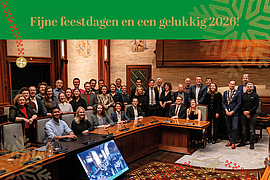 De raad in de raadzaal