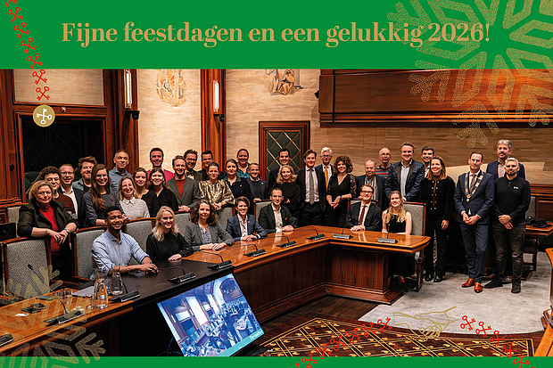 De raad in de raadzaal