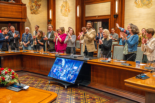 Applaus in de raadzaal