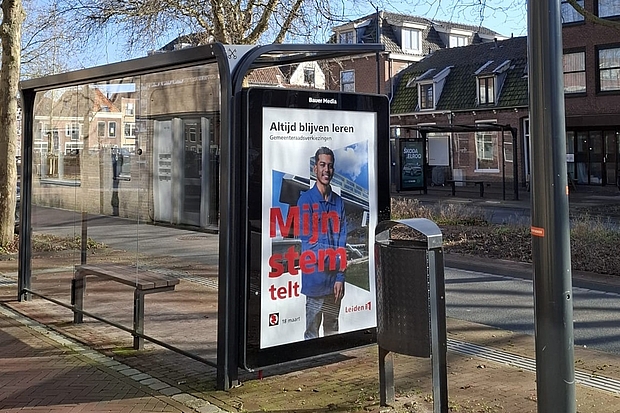 Poster Mijn stem telt op de Langegracht