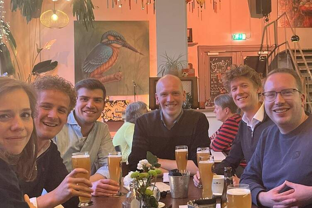 Fractievoorzitters Partij voor de Dieren, ChristenUnie, VVD, Volt, SP, Partij Sleutelstad, Studenten voor Leiden