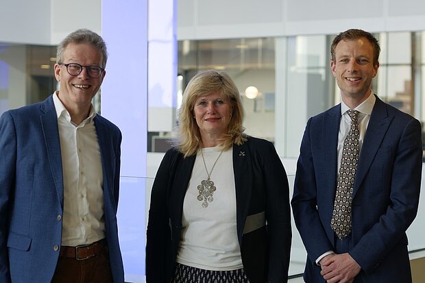 Informateurs Rob van Lint, Yvonne van Delft en Mart Keuning