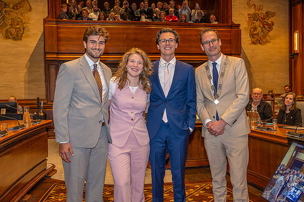 duo-leden Studenten voor Leiden